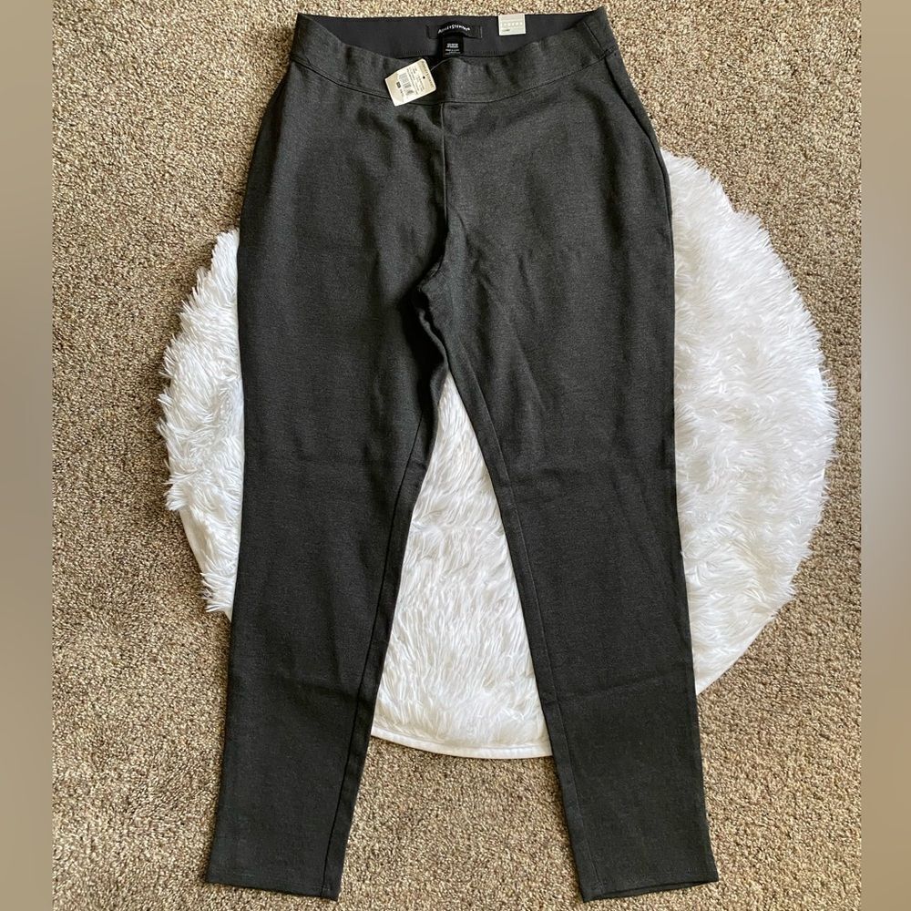 Ashley Stewart The Power Ponte Legging Pants Pull On New‎ Womens Size 14/16 Gray